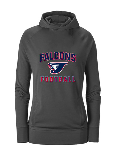 Jordan Falcons Football #1 Women's Hoodie