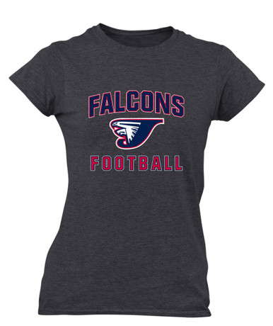 Jordan Falcons Football #1 Women's Premium SS T-Shirt