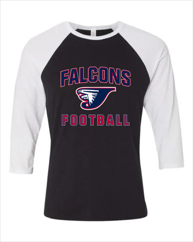 Jordan Falcons Football #1 Men's Baseball T-Shirt