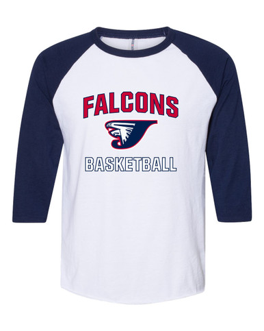 Jordan Falcons Basketball #1 Women's Baseball T-Shirt
