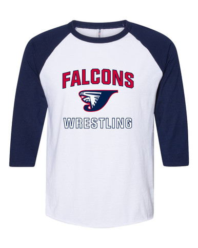 Jordan Falcons Wrestling Men's Baseball T-Shirt