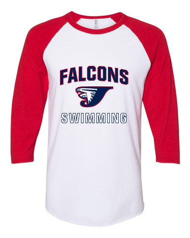 Jordan Falcons Swimming Men's Baseball T-Shirt
