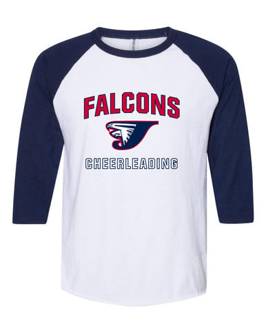 Jordan Falcons Cheerleading Women's Baseball T-Shirt