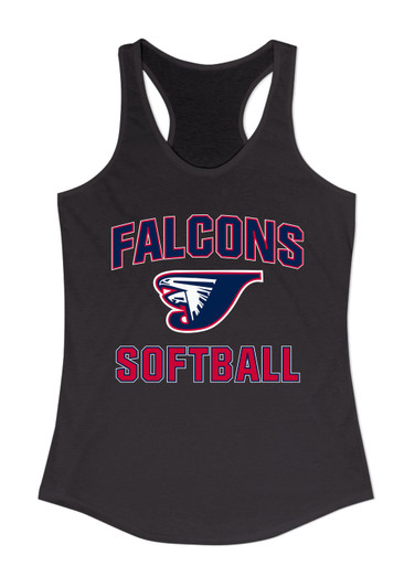 Jordan Falcons Softball #1 Women's Tank Top