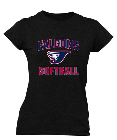 Jordan Falcons Softball #1 Women's SS T-Shirt