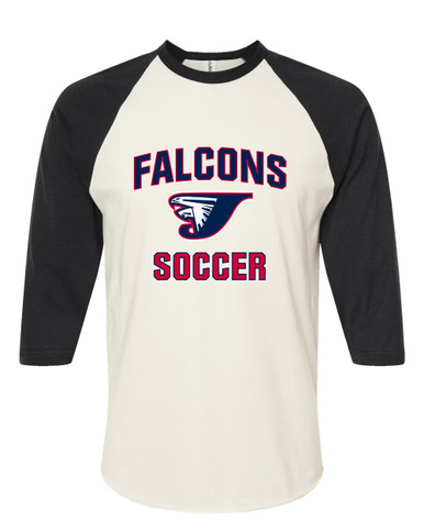Jordan Falcons Soccer #1 Men's Baseball T-Shirt