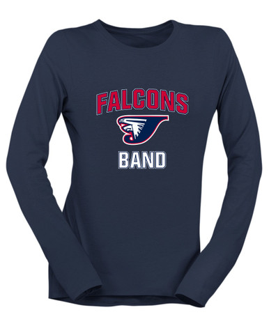 Jordan Falcons Band # 1 Women's LS T-Shirt