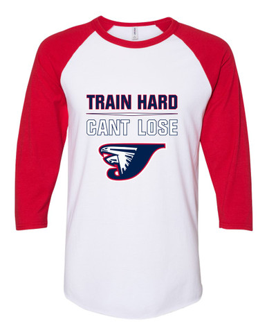 Jordan Falcons Train Hard, Can't Lose Women's Baseball T-Shirt