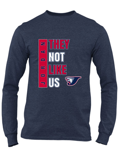 Jordan Falcons They Not Like Us #1 Men's Premium LS T-Shirt