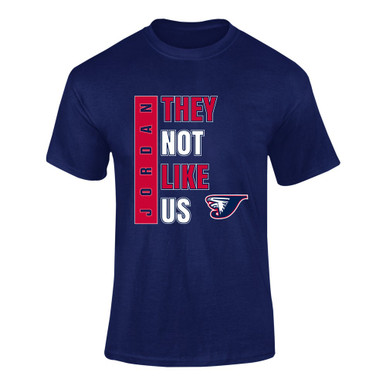 Jordan Falcons They Not Like Us #1 Men's Premium SS T-Shirt