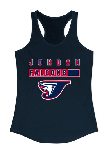 Jordan Falcons Mascot #7 Women's Tank Top