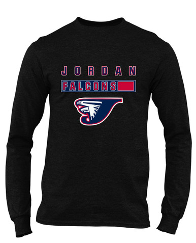 Jordan Falcons Mascot #7 Men's LS T-Shirt