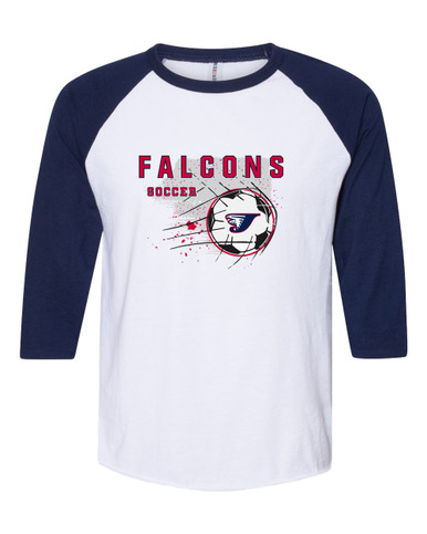 Jordan Falcons Soccer #2 Men's Baseball T-Shirt