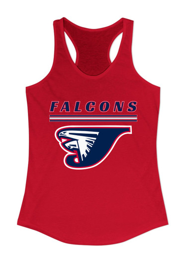 Jordan Falcons Mascot #8 Women's Tank Top