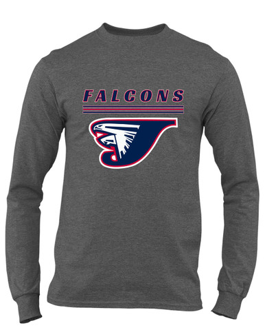 Jordan Falcons Mascot #8 Men's LS T-Shirt