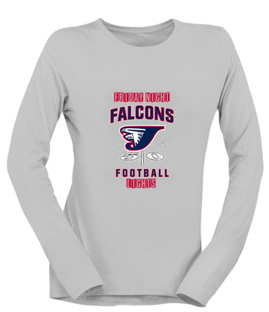 Jordan Falcons Football #6 Women's LS T-Shirt