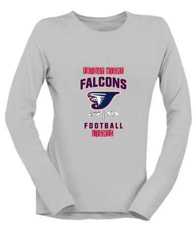 Jordan Falcons Football #6 Women's Premium LS T-Shirt