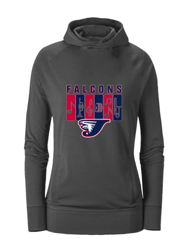 Jordan Falcons Band # 2 Women's Hoodie