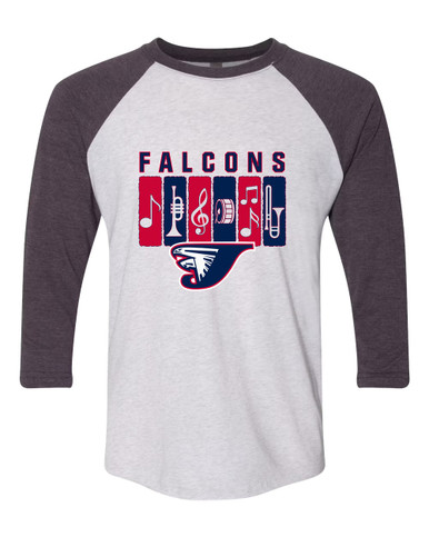 Jordan Falcons Band # 2 Women's Baseball T-Shirt