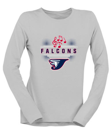 Jordan Falcons Band # 3 Women's LS T-Shirt