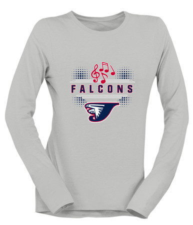 Jordan Falcons Band # 3 Women's Premium LS T-Shirt