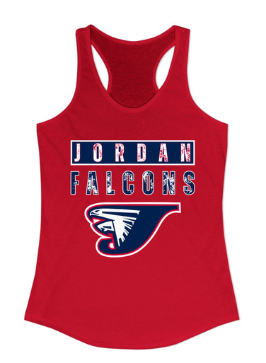 Jordan Falcons Mascot #9 Women's Tank Top