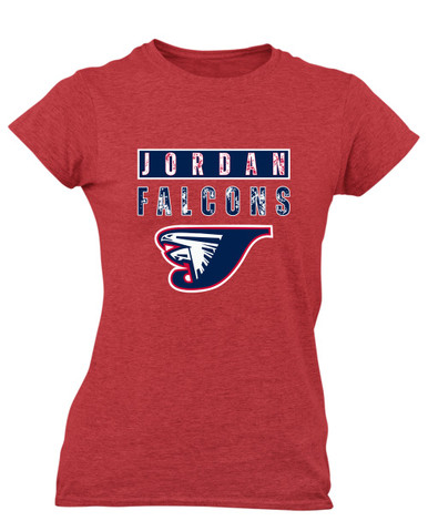 Jordan Falcons Mascot #9 Women's Premium SS T-Shirt
