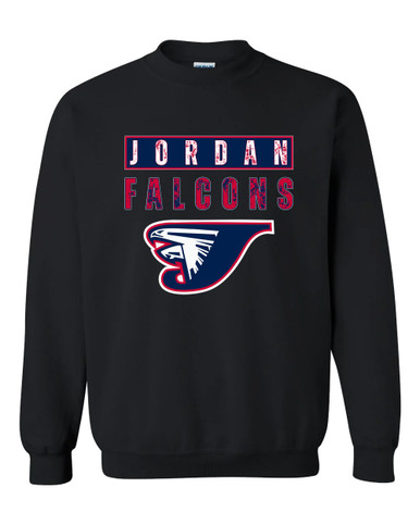 Jordan Falcons Mascot #9 Men's Sweatshirt