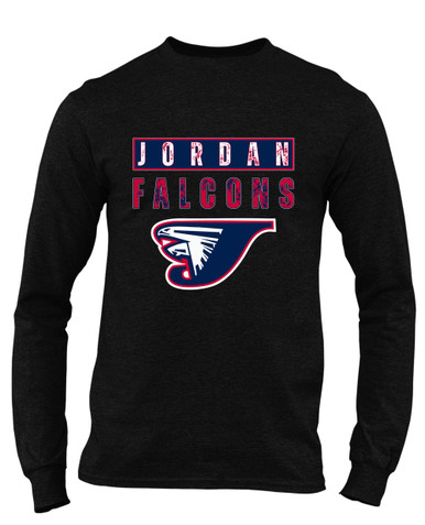 Jordan Falcons Mascot #9 Men's LS T-Shirt