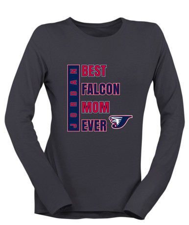 Jordan Falcons Best Falcon Mom Women's LS T-Shirt
