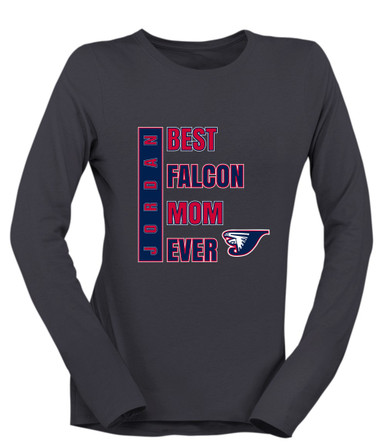 Jordan Falcons Best Falcon Mom Women's Premium LS T-Shirt