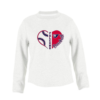Jordan Falcons Heart Baseball Women's Sweatshirt