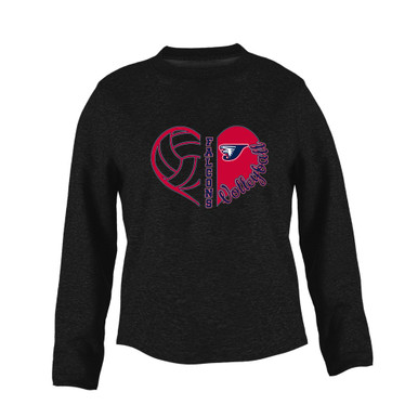 Jordan Falcons Heart Volleyball Women's Sweatshirt