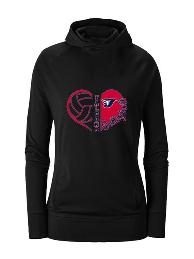 Jordan Falcons Heart Volleyball Women's Hoodie