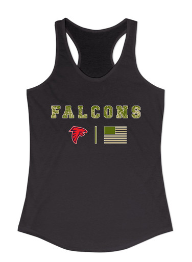 Saratoga Falcons Camo Flag Women's Tank Top