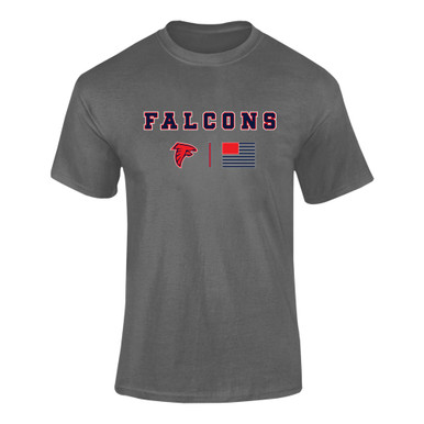 Saratoga Falcons Team Colors Flag Men's Premium SS T-Shirt