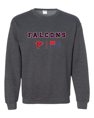 Saratoga Falcons Team Colors Flag Men's Sweatshirt