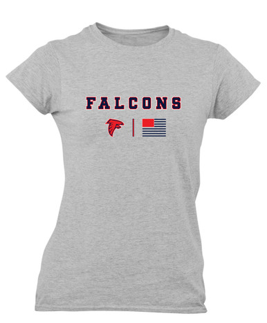 Saratoga Falcons Team Colors Flag Women's Premium SS T-Shirt