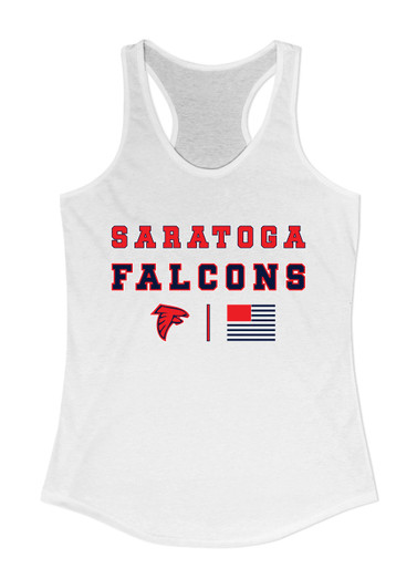 Saratoga Falcons Spirit Flag Women's Tank Top