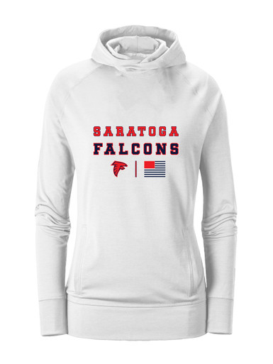Saratoga Falcons Spirit Flag Women's Hoodie