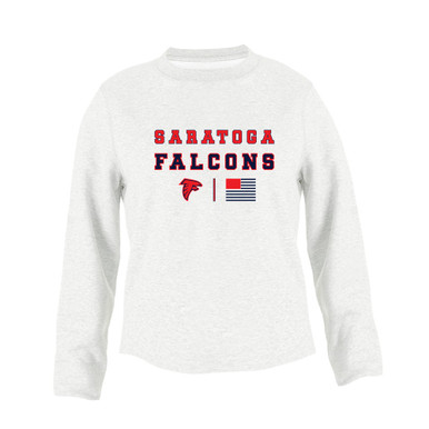 Saratoga Falcons Spirit Flag Women's Sweatshirt