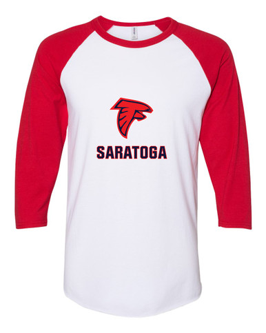Saratoga Falcons Mascot #2 Women's Baseball T-Shirt