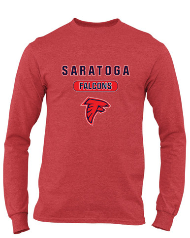 Saratoga Falcons Mascot #3 Men's LS T-Shirt