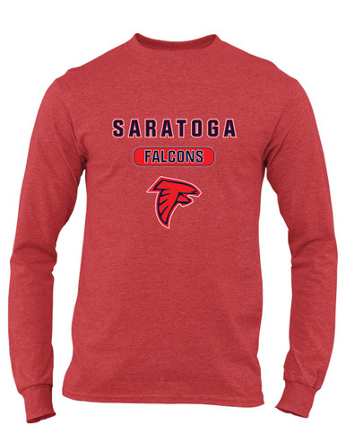 Saratoga Falcons Mascot #3 Men's Premium LS T-Shirt