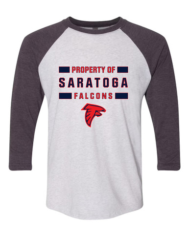 Saratoga Falcons Property Of Women's Baseball T-Shirt