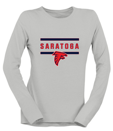 Saratoga Falcons Mascot #4 Women's Premium LS T-Shirt