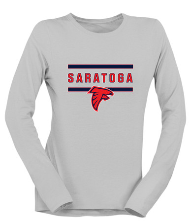 Saratoga Falcons Mascot #4 Women's LS T-Shirt