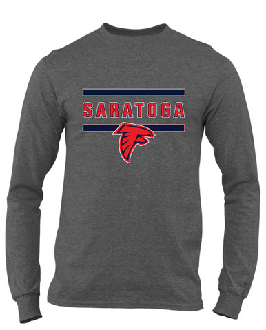 Saratoga Falcons Mascot #4 Men's LS T-Shirt
