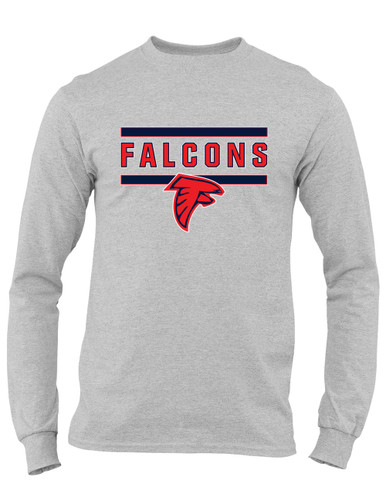 Saratoga Falcons Mascot #5 Men's LS T-Shirt
