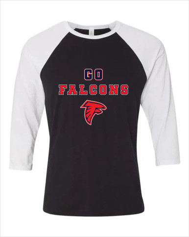 Saratoga Falcons Go Team Women's Baseball T-Shirt